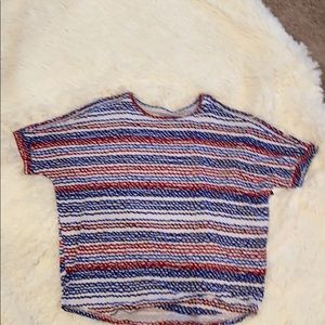 Red, White, and Blue Blouse